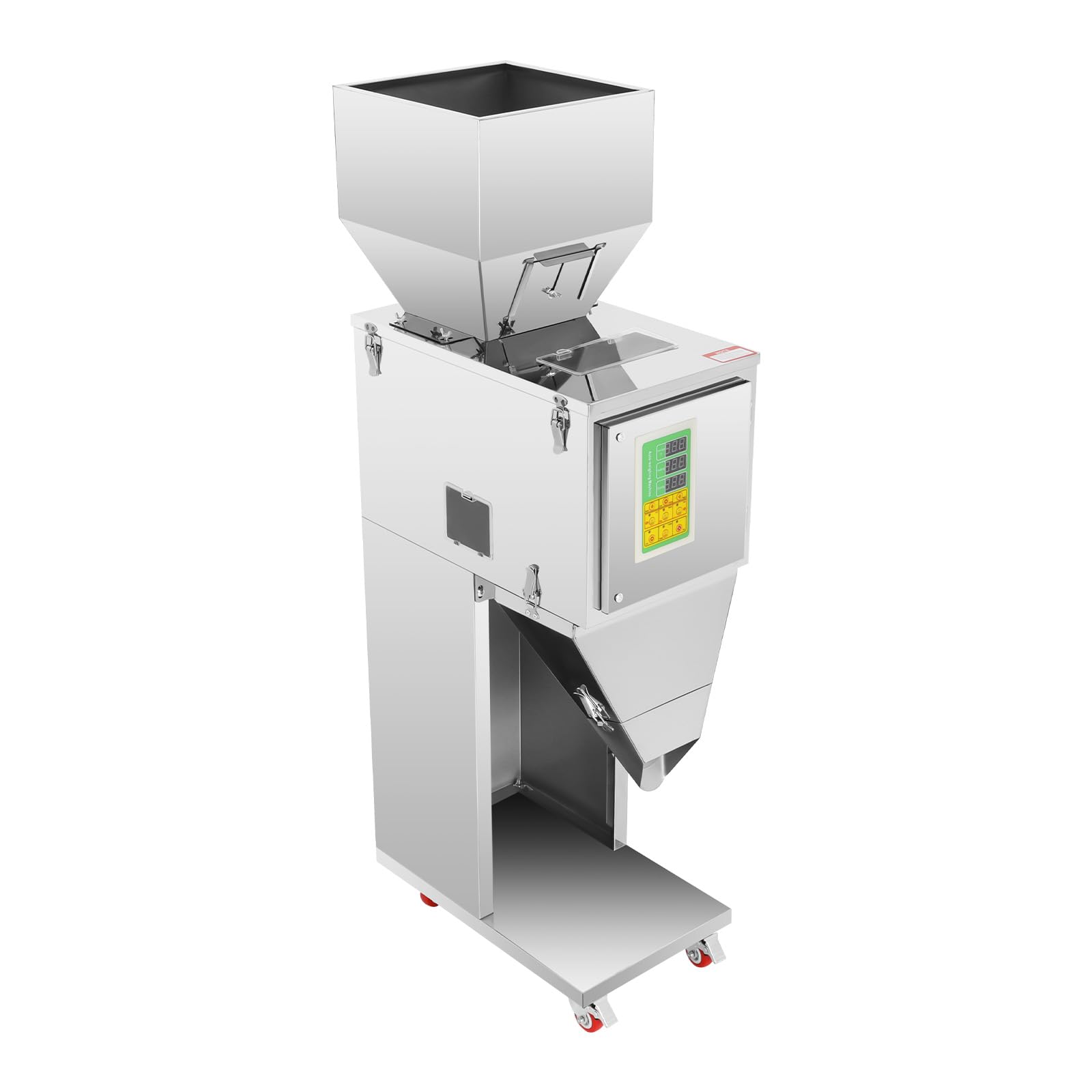 Pulverfüllmaschine, 10-999g Automatisch Abfüllmaschine Wiegen Subpackage Füllmaschine, Granulatabfüllmaschine, 200W Edelstahl Füllanlage für Tee, Samen, Körner, Pulver, Mehl, Bohnen