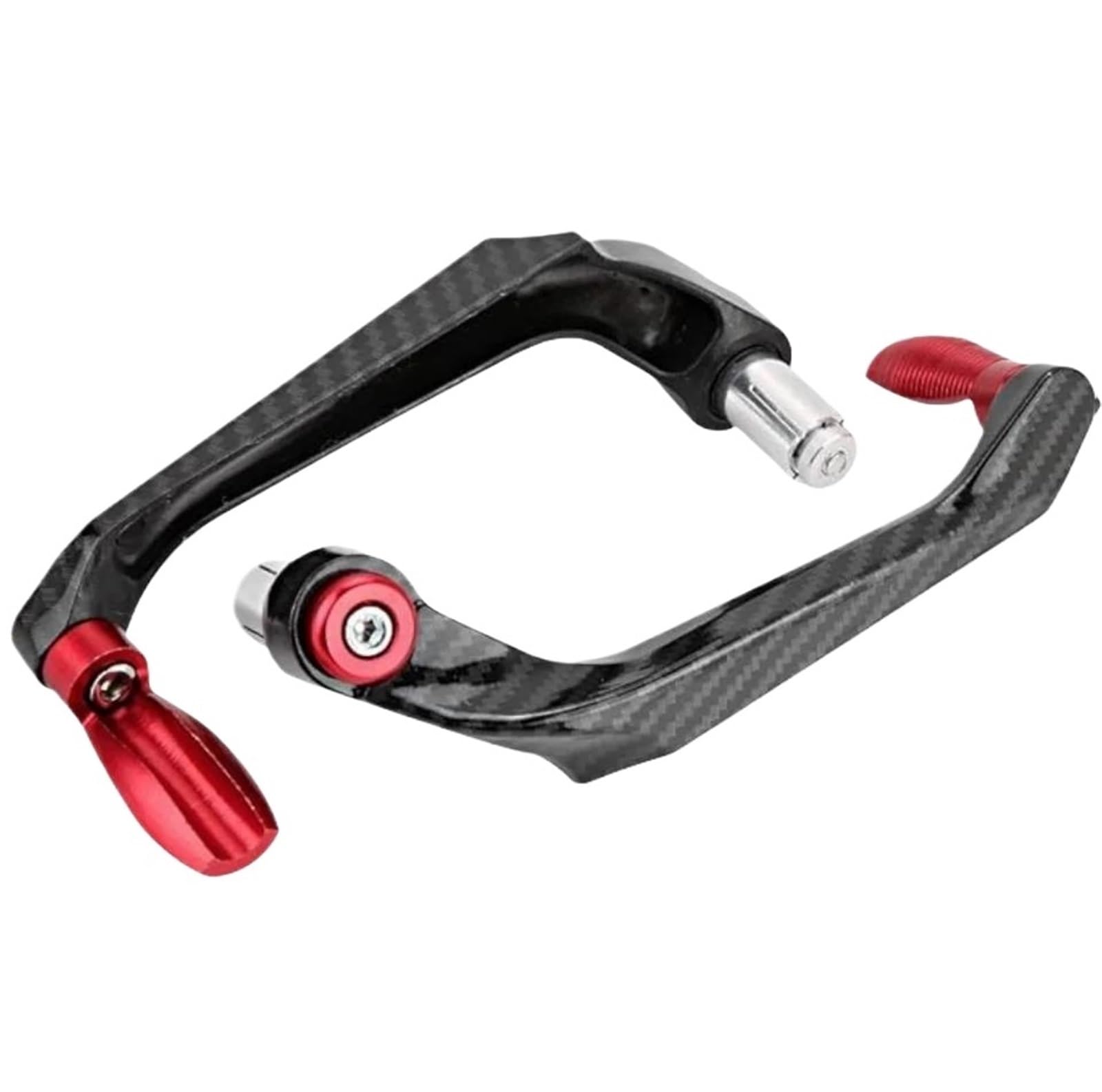 HJTEDHE Motorcycle Handlebar Protector Clutch Protection Lever Motorcycle Hand Guard Anti Fall Protector Horn Bow Brake Modification Accessories(Red)