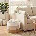 Artfeel 70L Large Cotton Rope Basket, Decorative Woven Blanket Storage for Living Room, Boho Toy Storage & Toy Box for Kids, Versatile Laundry Basket & Nursery Hamper for Blankets(Brown)