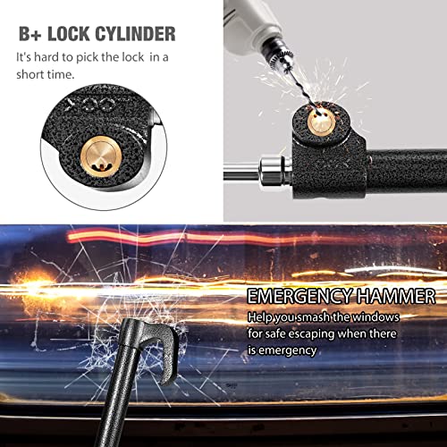 Steering Wheel Lock Anti-Theft Device, Esploratori Anti Theft Car Device, Car Lock,Car Anti Theft Device, Car Theft Prevention,Car Security Products,Antitheft Products(33.5in)