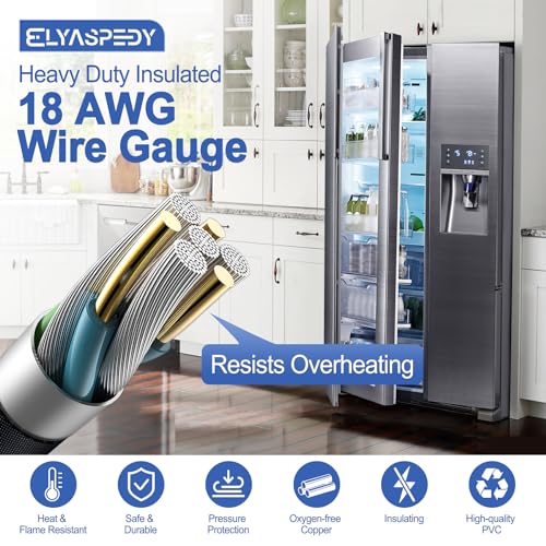Image of 2026 Upgraded 3903-001003 3903-000519 Refrigerator Power Cord for Samsung,Compatible with RH29H8000SR /AA-00, RF261BEAEWW /AA-01 Etc,Replace Fridge Power Cord 3903-000786 3903-000796 Etc