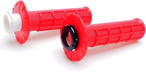 Miniatura 2 de Puños antideslizantes para manillar de acelerador giratorio para motocicleta, motocross (rojo)