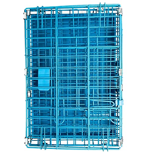 Image of Dog Trust Dog cage Single Door with Removable Tray Puppy cage (18 inch Blue cage)