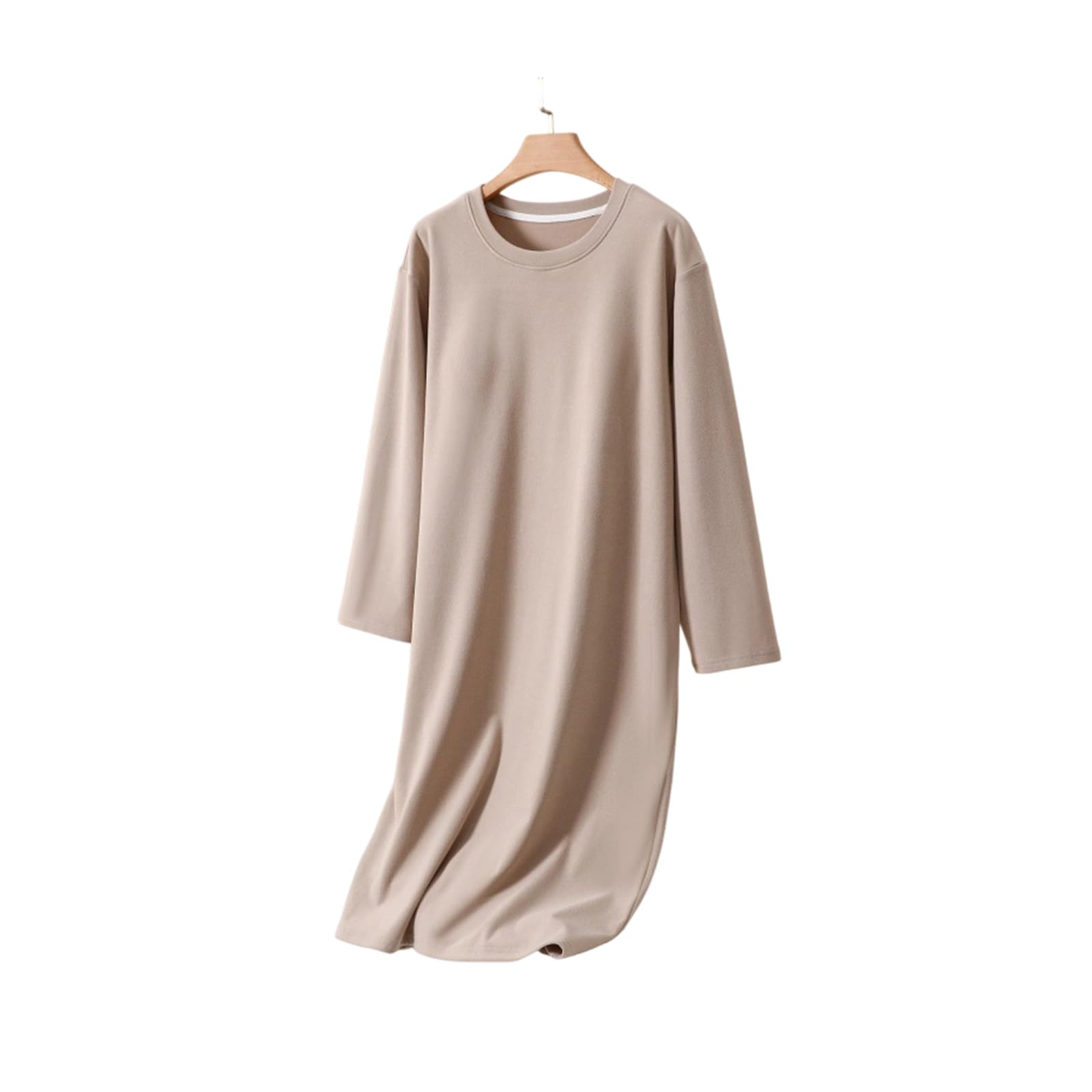 Camicia da notte termica premaman elastica in vita reggiseno integrato confortevole gravidanza indumenti da notte abiti da notte abito invernale maternità con lana