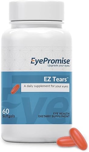 EyePromise Ez Tears - Vitamina para los ojos - Suplemento ocasional para aliviar los ojos secos - Omega-3 y 8 otros ingredientes calmantes alivio de EyePromise Ez Tears - Vitamina para los ojos - Suplemento ocasional para aliviar los ojos secos - Omega-3 y 8 otros ingredientes calmantes alivio de