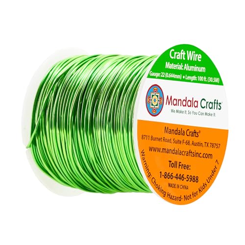 image for Mandala Crafts 22 Gauge Anodized Aluminum Craft Wire for Jewelry Makin