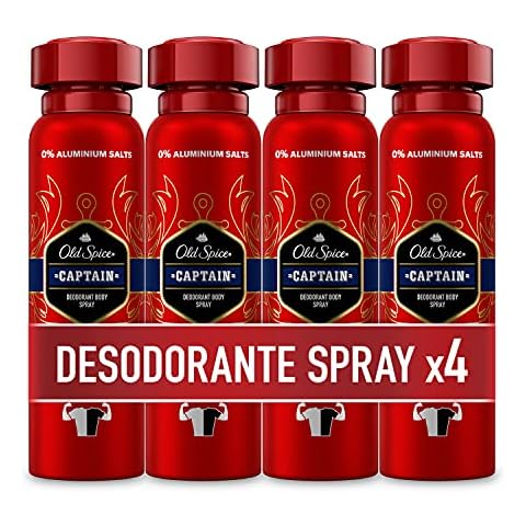 Desodorante Old Spice Captain Spray Corporal para Hombres Cover