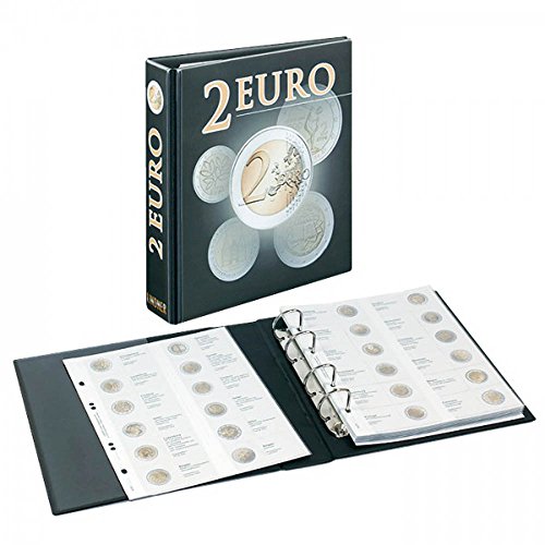 Álbum monedas 2 Euro conmemorativas Lindner 3535M2 evita la oxidación y organiza su numismática