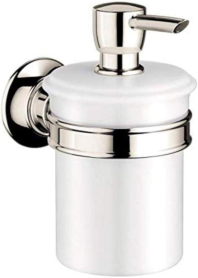AXOR Bath and Kitchen Sink Soap Dispenser Luxury 6-inch, Classic Soap Dispenser in Polished Nickel, 42019830