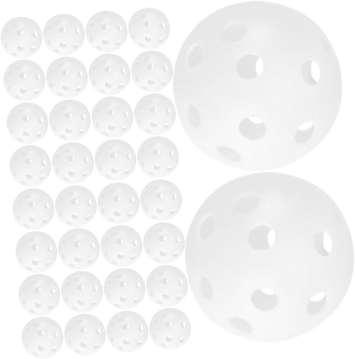 100pcs Plastic Airflow Hollow Practice Golf Balls Lightweight Training Balls for Indoor Outdoor Use Golf