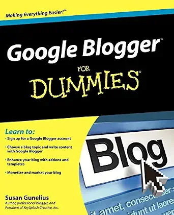 Google Blogger For Dummies book cover