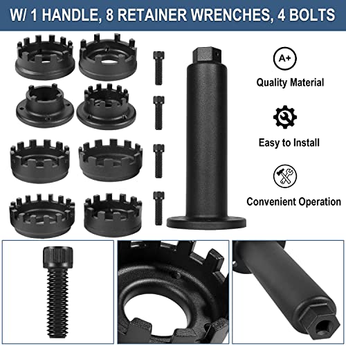 Lower Carrier Retainer Retaining Ring Nut Wrench Tool Kit Fit For Yamaha Honda Suzuki Mercury Mercruiser Drive Units & Outboards, Replace For 91-61069T, Yb-34447, Yb-06075, Yb-0647, Yb-06677, Yb-06578 #TOP5