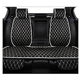  LinCys KANGYEBAIHUODIAN Nuovo Cuscino for seggiolino Auto in Lino Interni for Auto in Stile Universale Adatti for la Maggior Parte dei sedili Posteriori delle Auto (Color : Black-Beige)