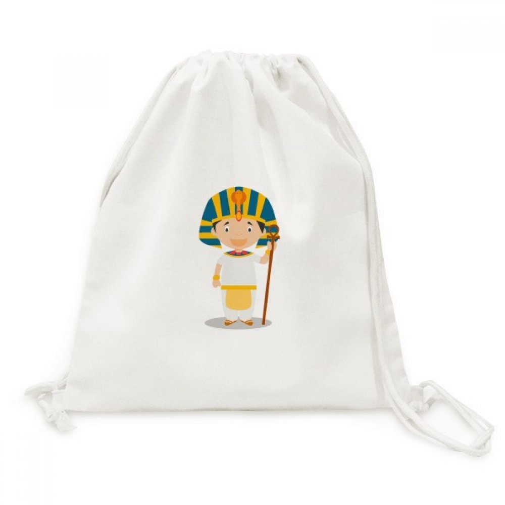 Sac cordon Égypte Jaune en toile DIYthinker