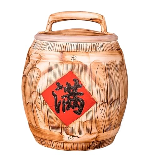 Seau de riz en céramique 25KG et distributeur de riz pour cuisine