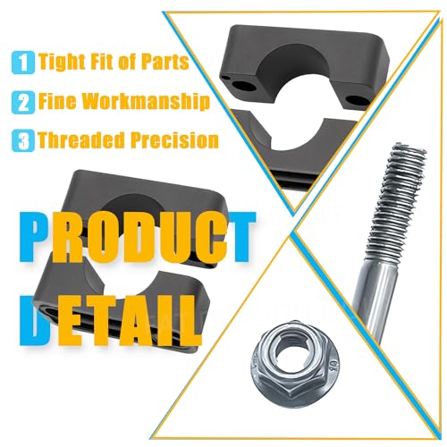 Club Car DS Brakes Block Mounting Set with Screw Nut, Club Car DS Brake Mounting Parts Suitable for Club Car DS Carryall Golf Cart 1981-Up, Replaces OEM#1011402, 1010811, 1010812, 10108122, 1010878