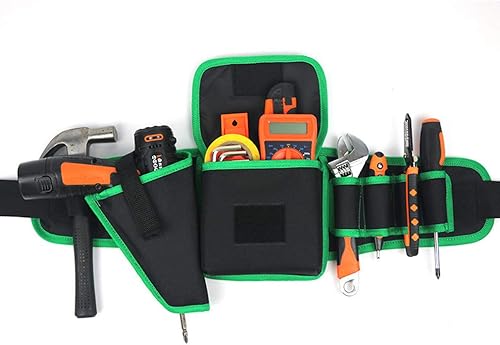 Miniatura 8 de Suspension Rig Tool Belt Tool and Hammer Holder Pliers Tool Pouch Tool Carrying Pouch Aerial Lift Tool Holder (Dark Green) Darkgreen,Rojo