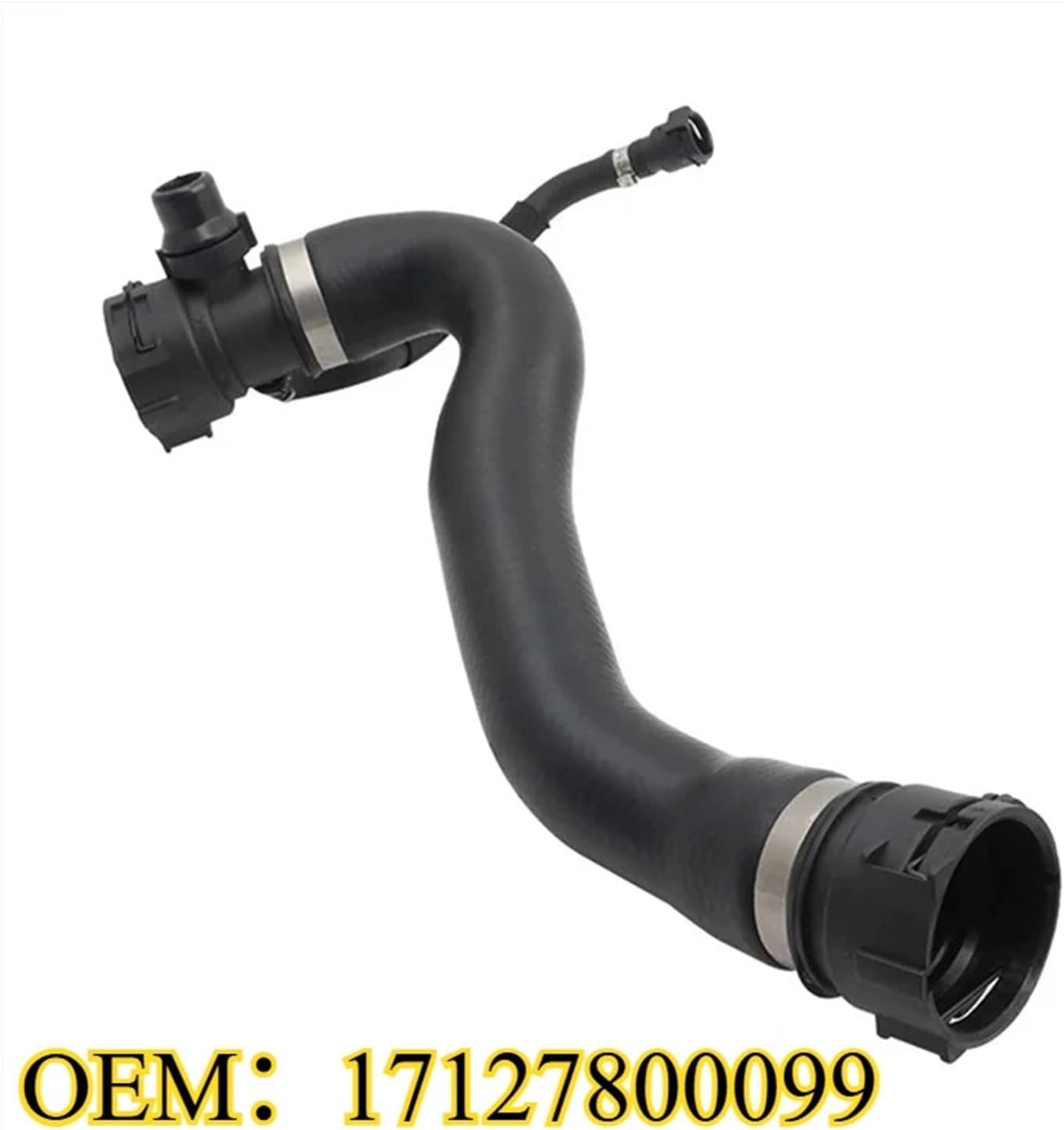 Car Radiator Hose Compatible with BMW 5 7 Series F07 F10 F11 Water Pipe Water Tank Radiator Hose OEM：17127800099