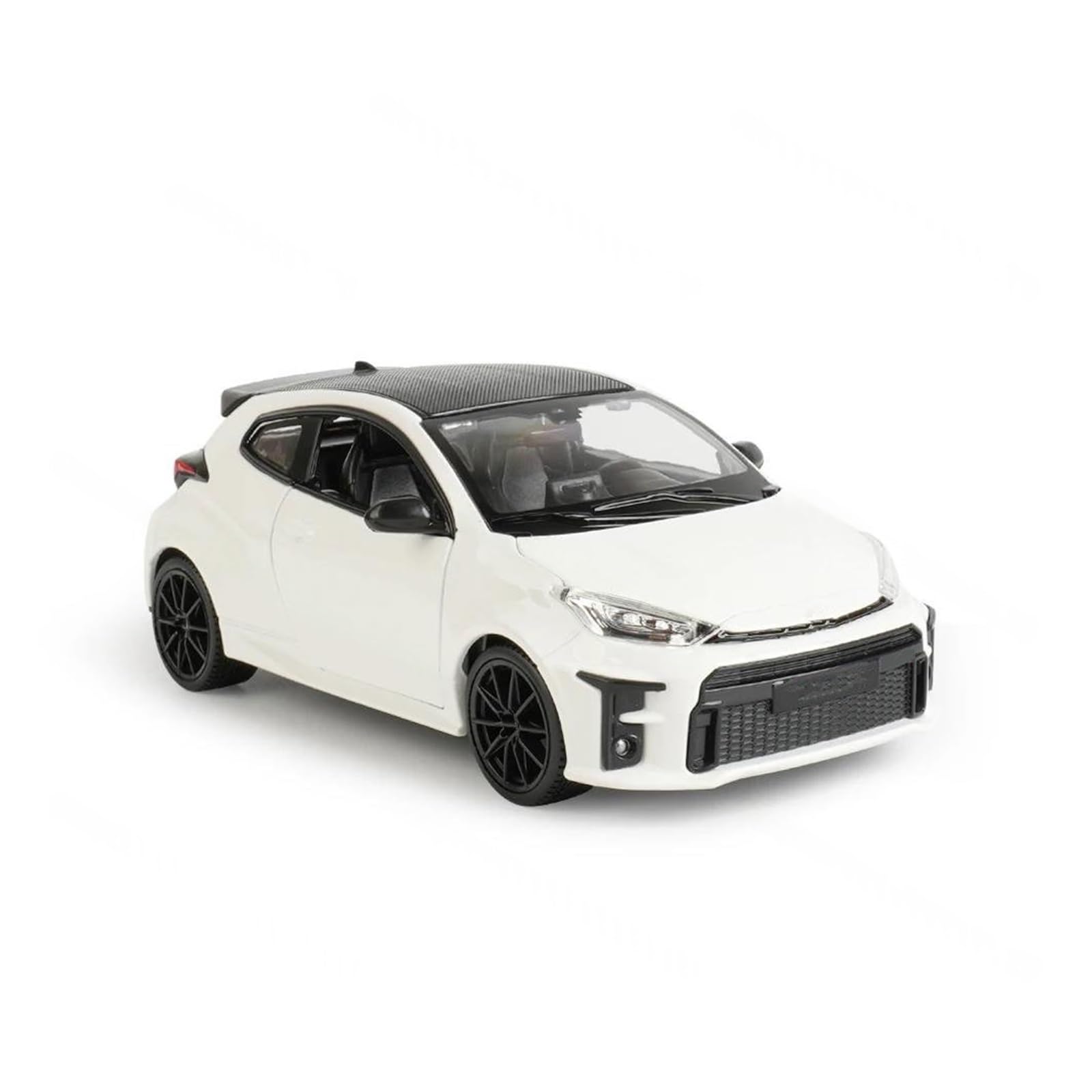 BANKOTO Diecast Car 1:24 For Toyota For GR For Yaris 2021 Static Die Cast Vehicles Collectible Model Car Collectible Model(White)