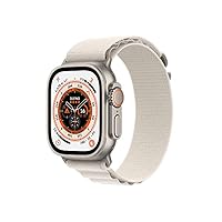 Apple Watch Ultra (GPS + Cellular, Cassa 49mm) Smartwatch con robusta cassa in titanio e Alpine Loop...