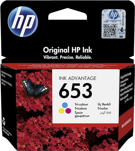 Hp Cartouche D’Encre Ink Advantage Trois Couleurs 653 Authentique