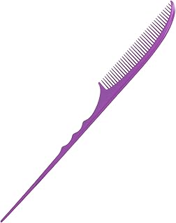Pentes de cauda, pentes de cabelo finos para cabelos finos roxos para todos os tipos de cabelo para mulheres, pentear as costas e provocar raízes adicionando volume