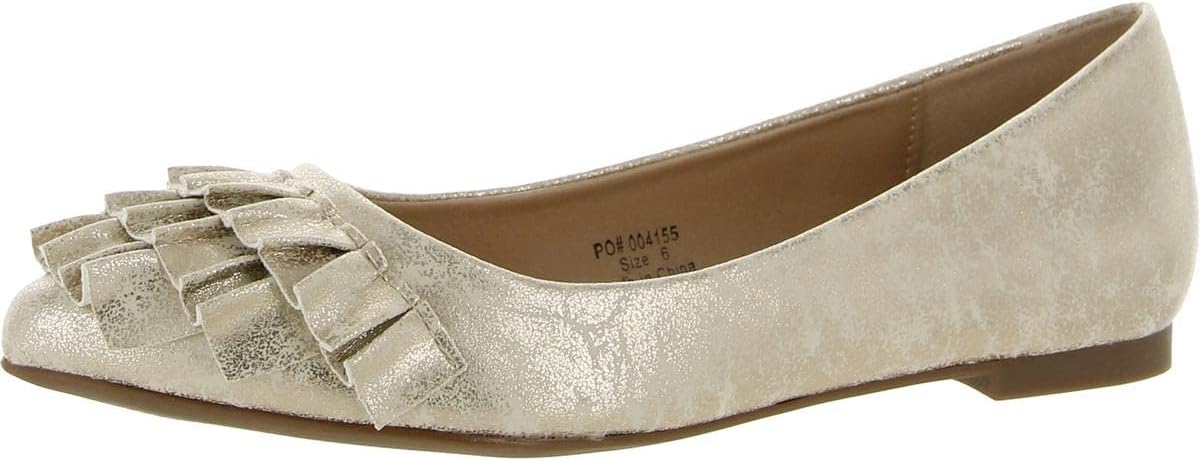 Brinley CoBrinley Co. Womens Ruffled Flat