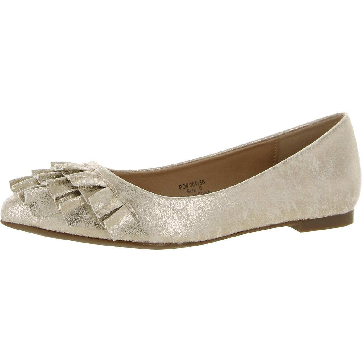 Brinley CoBrinley Co. Womens Ruffled Flat