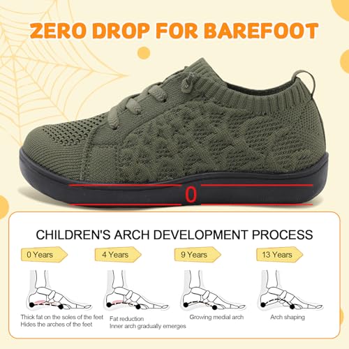 Image of JOINFREE Toddler Shoes Girls Boys Wide Barefoot Shoes Minimalist Walking Sneakers Zero Drop Slip on Tennis Shoe Breathable Naturally Flexible