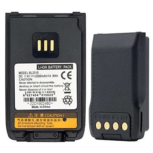 BL2020 Battery BL2010 Battery [Upgraded] for Hytera HYT PD562 PD412 PD506 PD602 PD602G PD606 PD606G PD662 PD662G PD682 PD682G UL913 PD402i PD412i PD482i PD502i PD562i PD602i Battery (Thick)