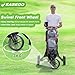 EASEGO Golf Push Cart 3 Wheel : 360° Swivel Front Wheels with Phone Holder/Cup Holder/Umbrella Holder/Foot Brake Quick Fold Golf Walking Push Pull Carts All-Terrain Golf Caddy Carts(Gray)