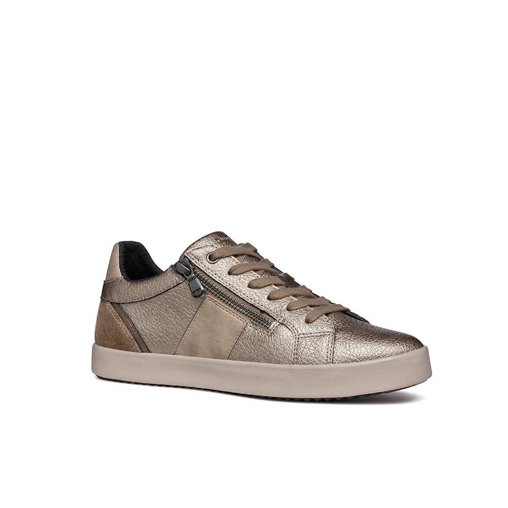 Geox Women's D Blomiee ESneaker, Taupe, 2.5 UK