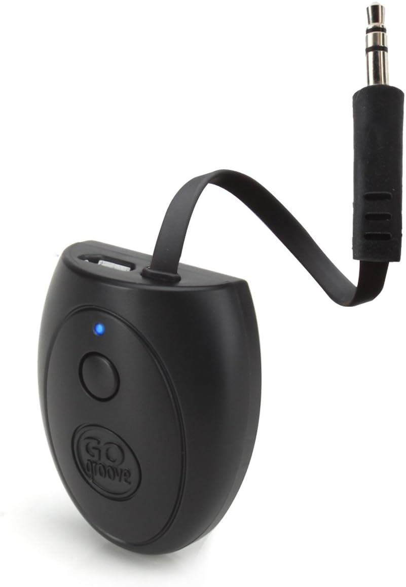 GOgroove BlueGATE RCV Bluetooth Audio Receiver with A2DP, Integrated Audio Amplifier, and 15-hour Runtime - (2nd Generation) NEWEST MODEL - Works with Home Stereo , Portable Speakers , Headphones , Car Stereo Sound Systems & More