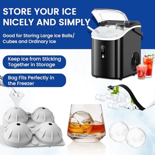 2 bolsas reutilizables para almacenamiento de hielo con cierre seguro miniatura 4