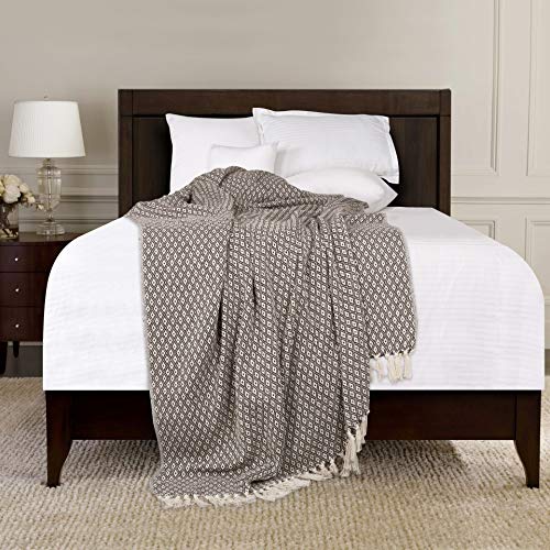 EHC Super Soft Cotton Große Überwurfbezüge Bis zum 2-Sitzer-Sofa oder Doppelbett-Braun – Bild 4