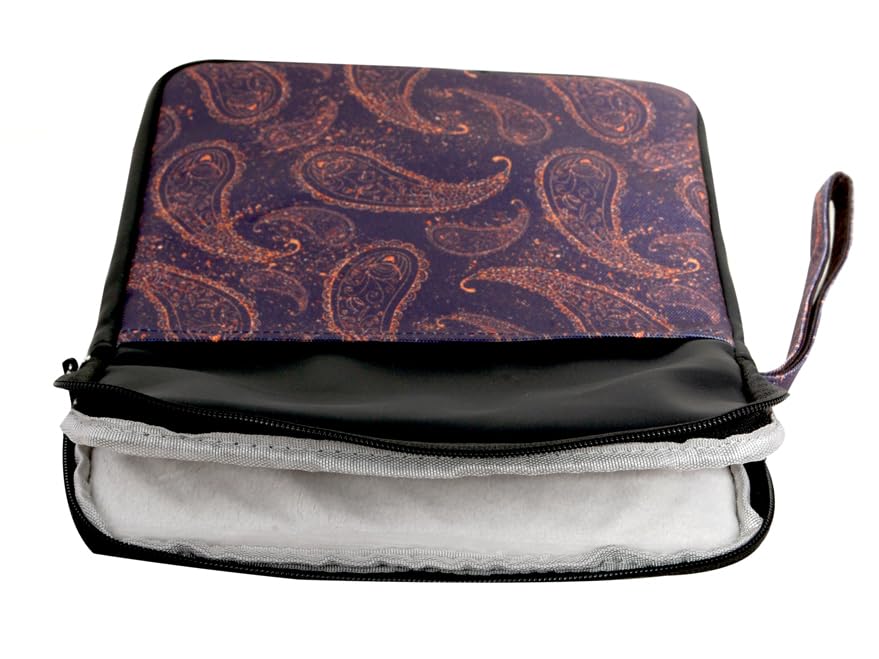 Image of ProElite Tablet Sleeve Case Cover for Upto 11.5 inch for iPad 10.2 /Air 10.9 /Pro 11 / Samsung /Lenovo /Galaxy Tab A9 Plus /S8 /S9 /Realme Pad /Honor Pad X9 /Xiaomi Mi pad 7 /Redmi Pad /Oneplus Pad, Black Multileaf