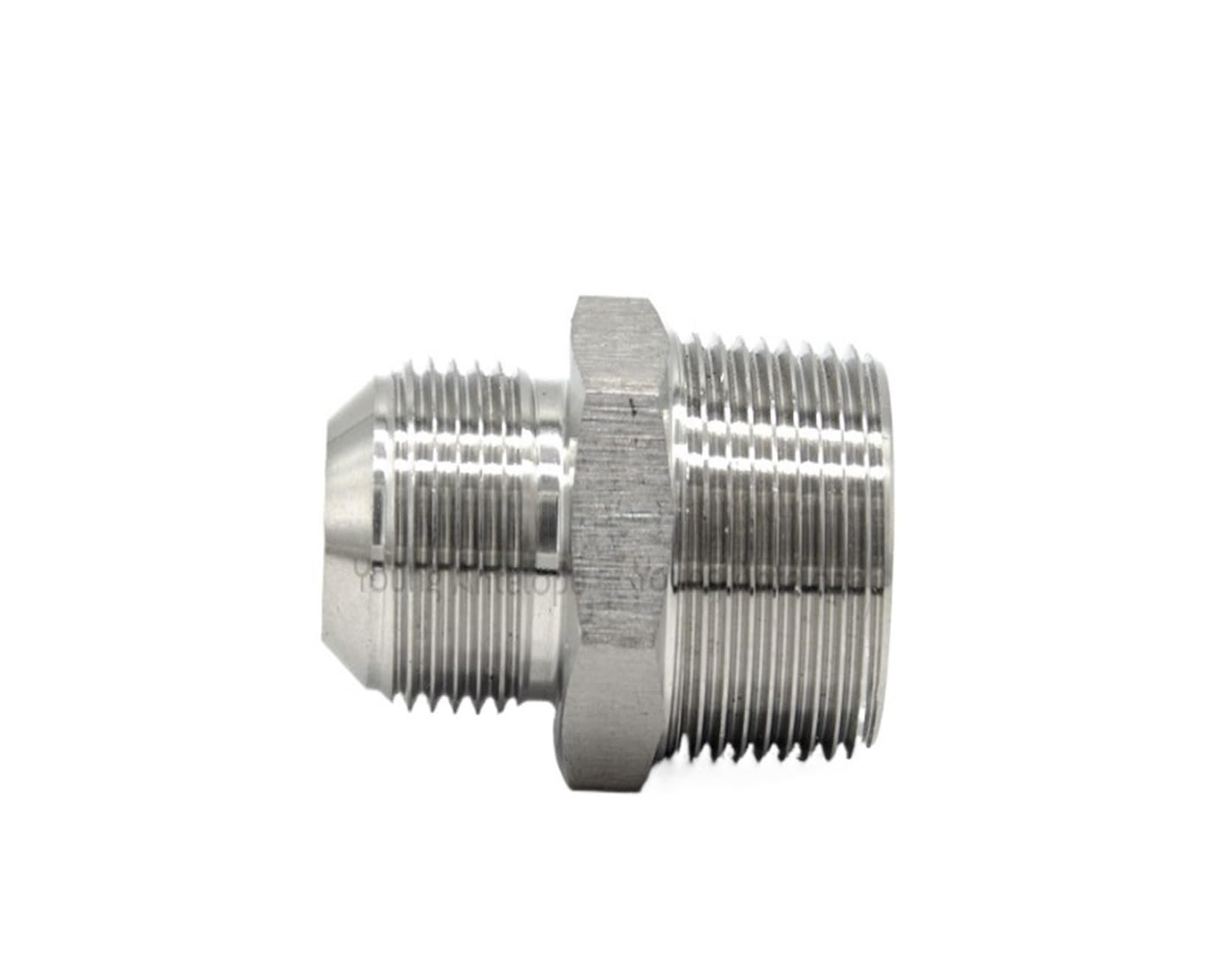LEOTNNDQ 1PCS Male 74° Male Hydraulic Oil Connector Accessories Taper Adapter 1JT-SP 7/16 To 1/4" Pipe Fittings Adapter(JIC 1 1l16-1 BSPT)