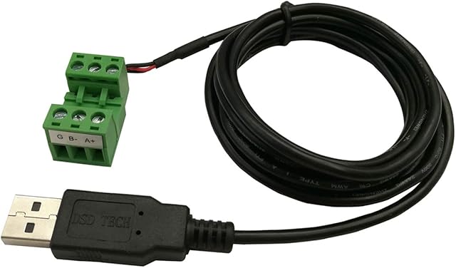 DSD TECH SH-U14 USB to RS485 Cable Built-in FTDI chip with Terminal Board 1.8M/5.9FT