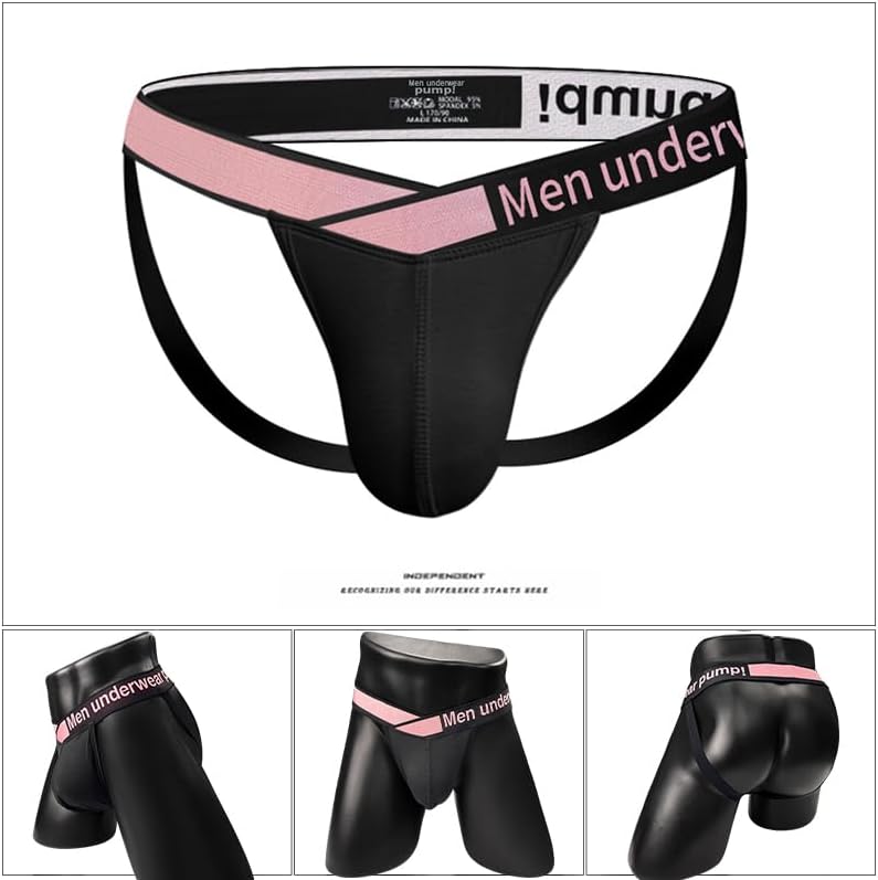 Meshal Men's Sexy Jockstrap Underwear With Breathable Bulge Pouch Low Rise Soft Fabric - Image 8