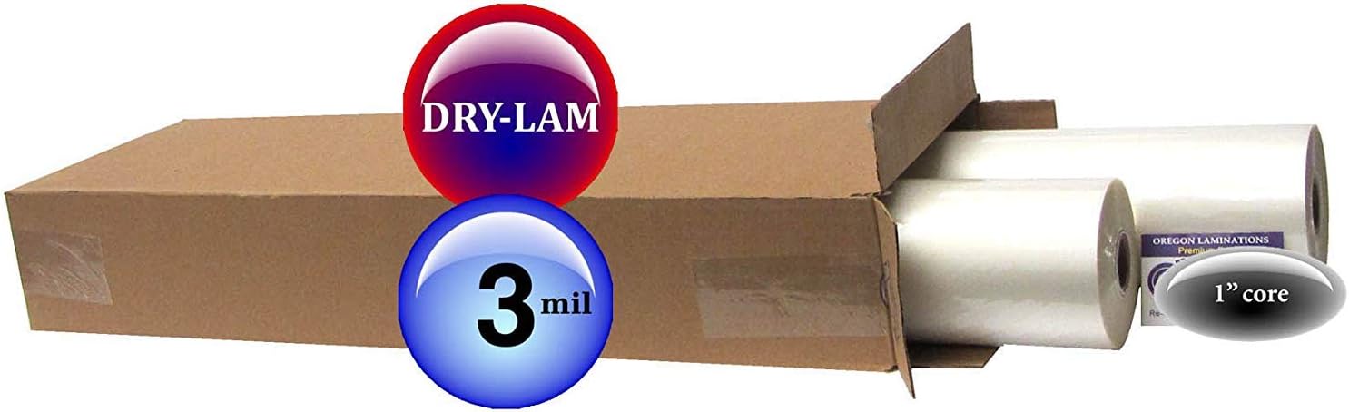 Dry-Lam Laminating Film 25INX250FT 2RLS/Box
