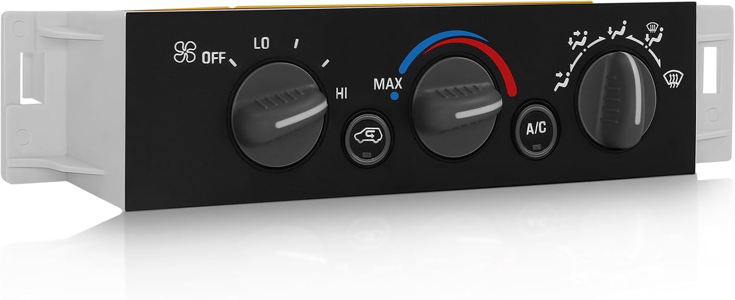 599-007 AC Heater Climate Control Module Pannel Compatible with 1996-2000 Cadillac Chevrolet Chevy Tahoe GMC Yukon Suburban C1500 C2500 C3500 K1500 K2500 K3500 Without Rear Window Defogger