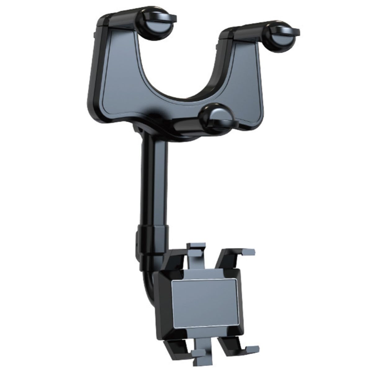 Supporto Telefono Auto Facile da Usare Nero Clip per Cruscotto in Abs e Colla Pu Supporto Multifunzionale per Navigazione Durante la Guida per Cellulare in Veicolo