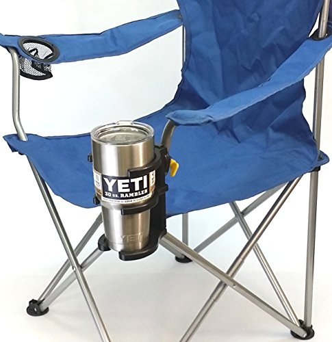 Universal Tumbler Holder (UTH) for all YETI style stainless steel tumblers. Holds coffee