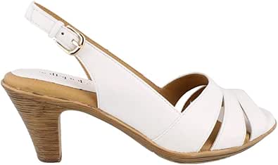 Softspots Neima Women's Sandals - Adjustable Slingback With Pillow Top Footbed & Hand-Painted Heel