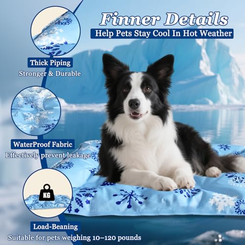 Tapete refrescante para animais de estimação 2025 para cães – 89,9 cm x 59,9 cm, tapete de cama anti