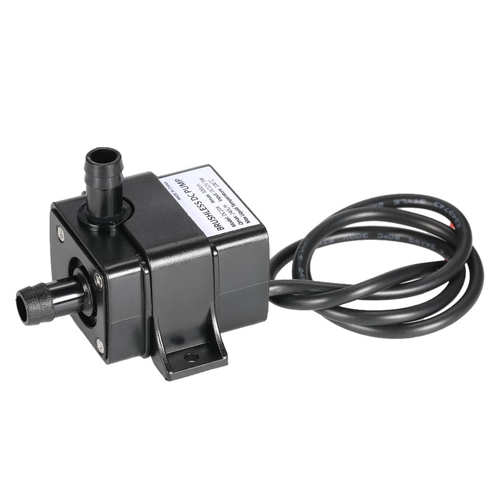 Decdeal Ultra Cichy Mini DC12V Micro Pompa Wody Oleju Wodoodporne Źródło Zatapialne Akwarium obiegu 240L/H 5W Podnoszenie 3M 0~100 ℃