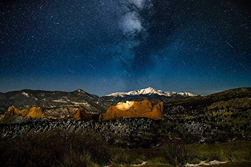 XOTIKS Milky Way, Starry Night Sky Over Colorado Springs, US