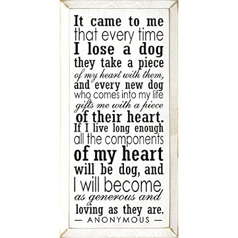 Sawdust City Dog Plaque - It Came to Me That Every Time I Lose a Dog... (Old Cottage) Cover