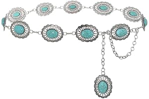Cowgirl Chic: Embrace the Western Spirit with Turquoise Chain Belts