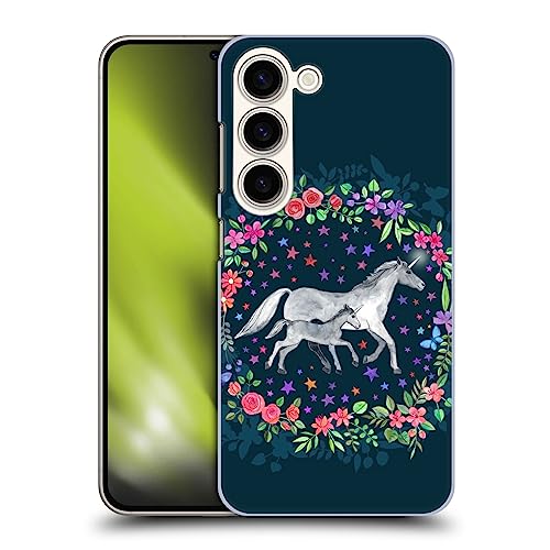 Head Case Designs Officially Licensed Micklyn Le Feuvre Unicorn Mama and Baby Wildlife Hard Back Case Compatible with Samsung Galaxy S23 5G